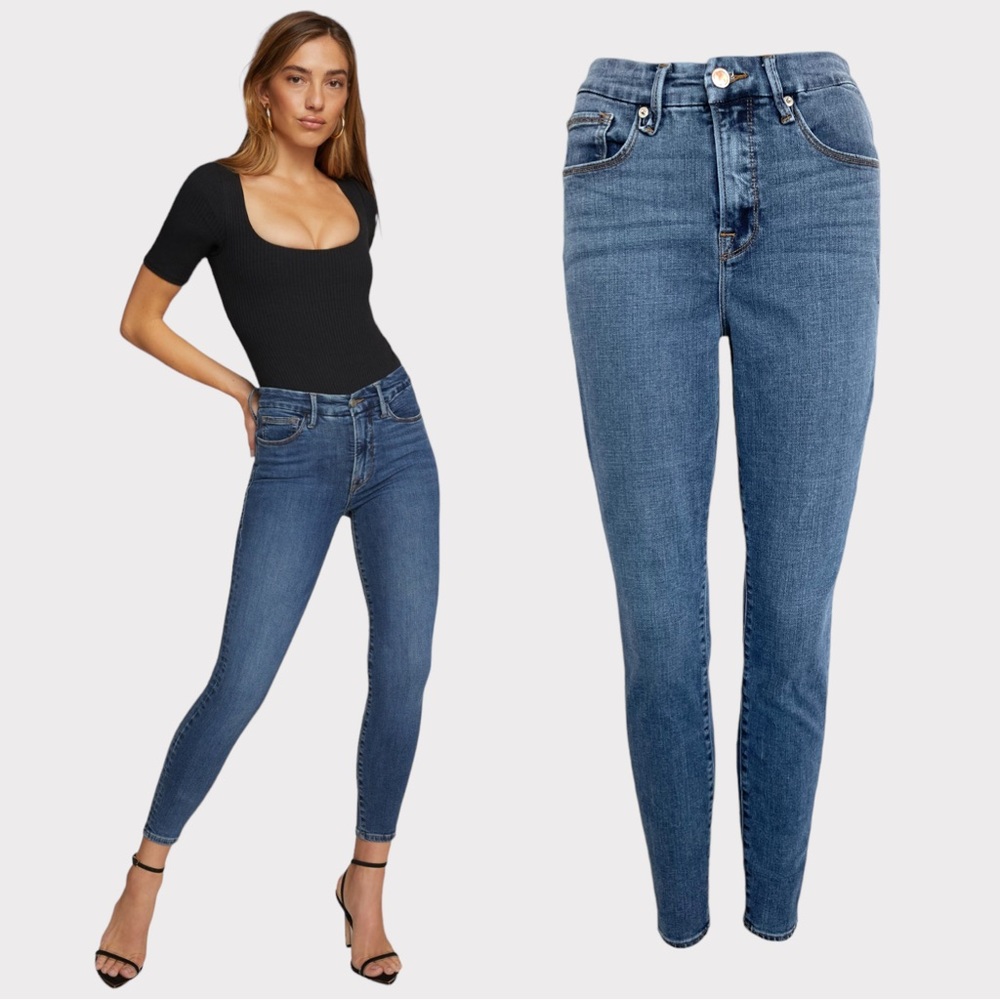 Good American Good Legs Skinny Crop Sculpting Jeans Size 29